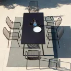 Chaise de jardin en métal avec accoudoirs Made in Italy 2 pièces - Vikas Viadurini