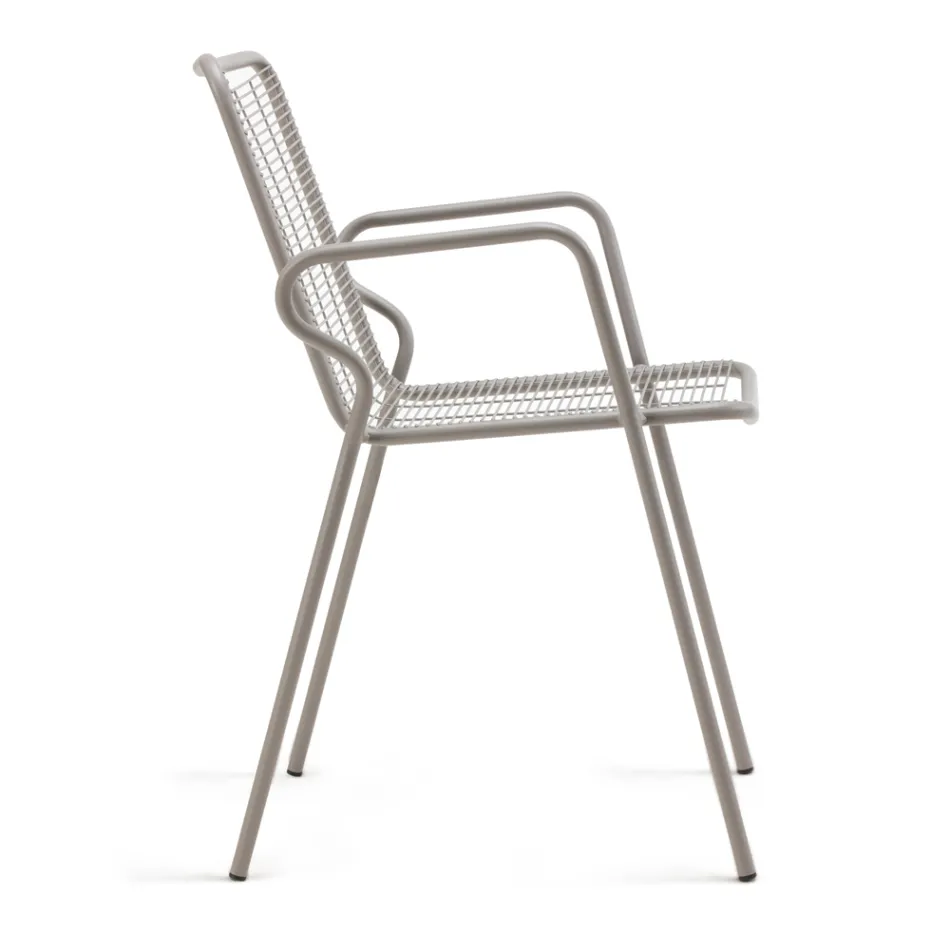 Chaise de jardin en métal avec accoudoirs Made in Italy 2 pièces - Vikas Viadurini