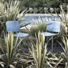 Chaise de jardin en métal peint Made in Italy 2 pièces - Synergy Viadurini