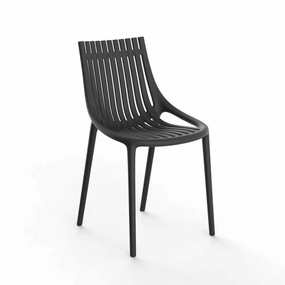 Chaise de jardin empilable en plastique coloré 4 pièces - Ibiza - Vondom Viadurini