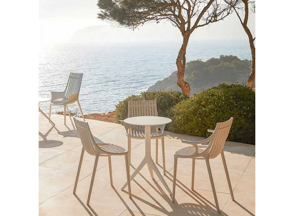 Chaise de jardin empilable en plastique coloré 4 pièces - Ibiza - Vondom Viadurini
