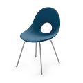 Chaise de jardin en polyéthylène et base en aluminium Made in Italy - Ashley