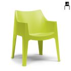 Chaise de Jardin en Technopolymère Coloré Made in Italy 4 Pièces - Davida Viadurini