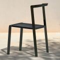 Chaise de jardin en textilène et base en aluminium Made in Italy - Milanka