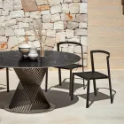 Chaise de jardin en textilène et base en aluminium Made in Italy - Milanka Viadurini