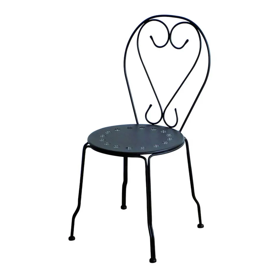 Chaise de jardin entièrement en métal - Archive Viadurini