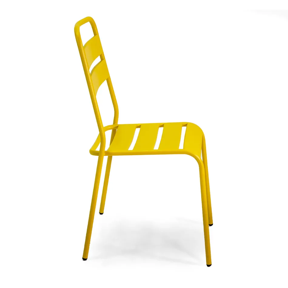 Chaise de jardin entièrement en métal - Ruban Viadurini