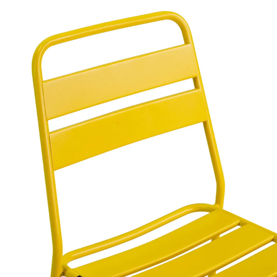 Chaise de jardin entièrement en métal - Ruban Viadurini