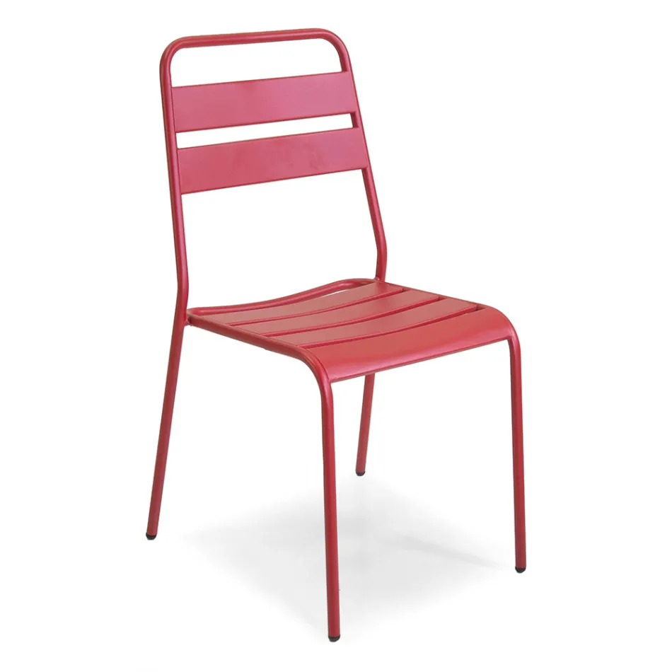 Chaise de jardin entièrement en métal - Ruban Viadurini