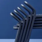 Chaise de Jardin Structure en Aluminium Made in Italy - Noss by Varaschin Viadurini