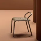 Chaise de Jardin Structure en Aluminium Made in Italy - Noss by Varaschin Viadurini