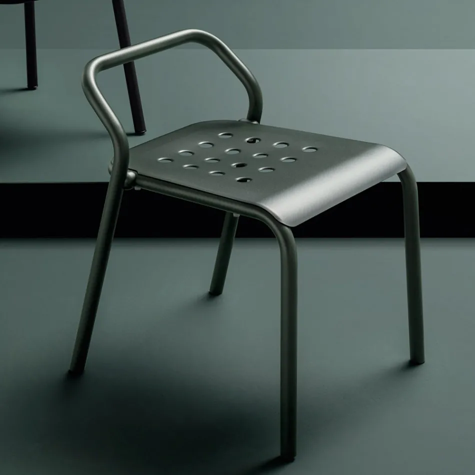 Chaise de Jardin Structure en Aluminium Made in Italy - Noss by Varaschin Viadurini