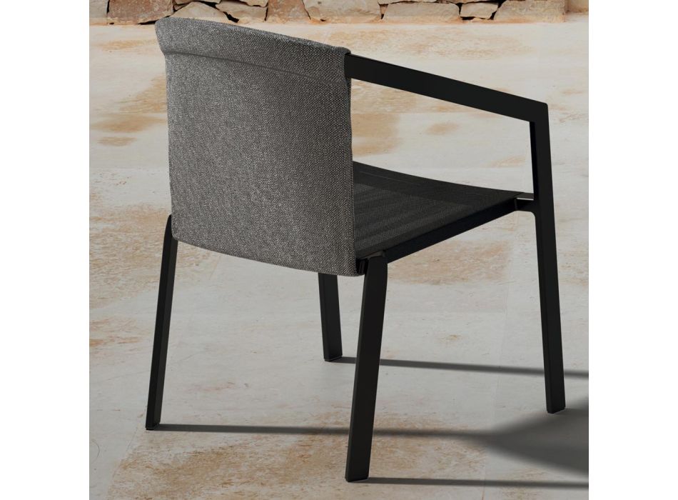Chaise de jardin Structure en aluminium peint Made in Italy - Jouve Viadurini