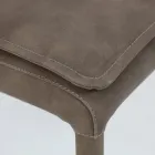 Chaise d'intérieur avec dossier haut en simili cuir Made in Italy - Cleto Viadurini