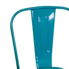 Chaise d'intérieur et d'extérieur en fer de différentes couleurs - Papeterie Viadurini
