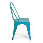 Chaise d'intérieur et d'extérieur en fer de différentes couleurs - Papeterie Viadurini