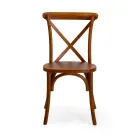 Chaise d'intérieur empilable en bois d'orme - Barriera Viadurini