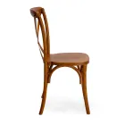 Chaise d'intérieur empilable en bois d'orme - Barriera Viadurini