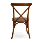 Chaise d'intérieur empilable en bois d'orme - Barriera Viadurini