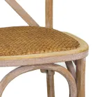 Chaise d'intérieur empilable en bois d'orme - Barriera Viadurini