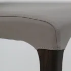 Chaise d'intérieur en bois de frêne et similicuir Made in Italy - Floki Viadurini