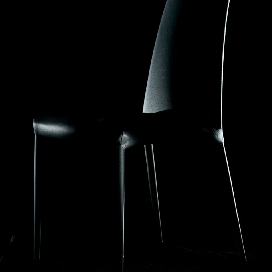 Chaise d'intérieur entièrement rembourrée et rembourrée fabriquée en Italie - Trieste Viadurini