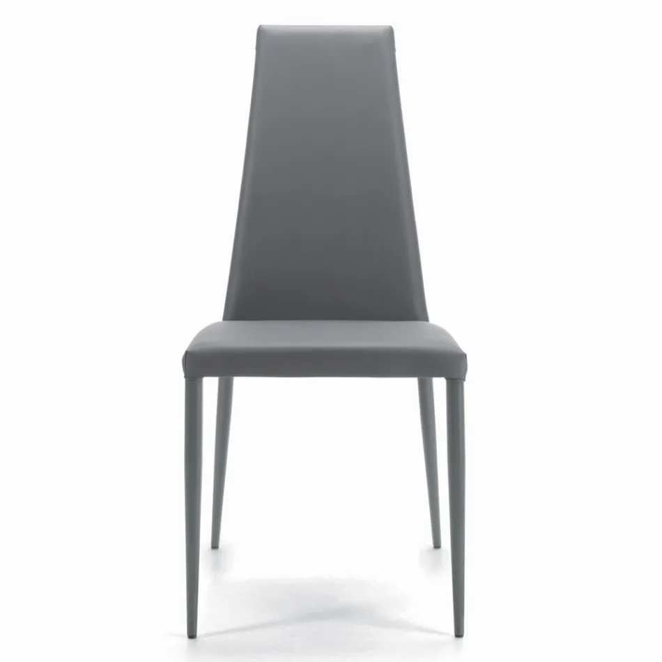 Chaise d'intérieur entièrement rembourrée et rembourrée fabriquée en Italie - Trieste Viadurini