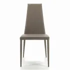 Chaise d'intérieur entièrement rembourrée et rembourrée fabriquée en Italie - Trieste Viadurini