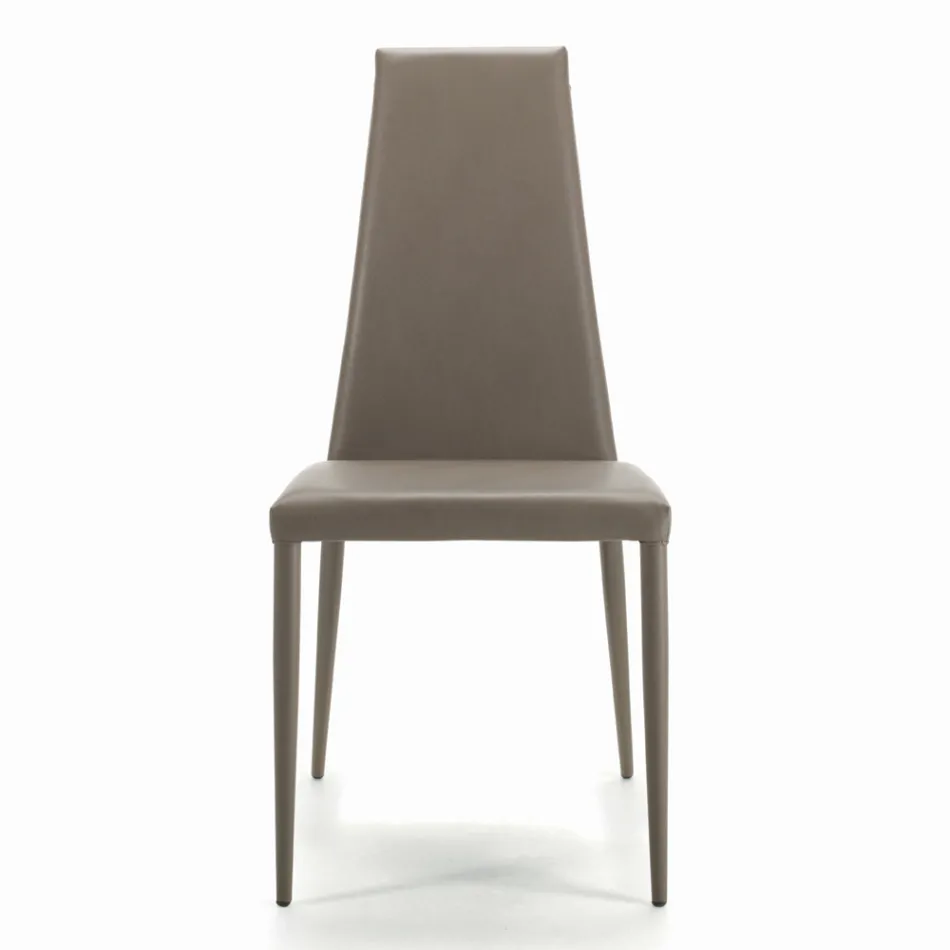 Chaise d'intérieur entièrement rembourrée et rembourrée fabriquée en Italie - Trieste Viadurini