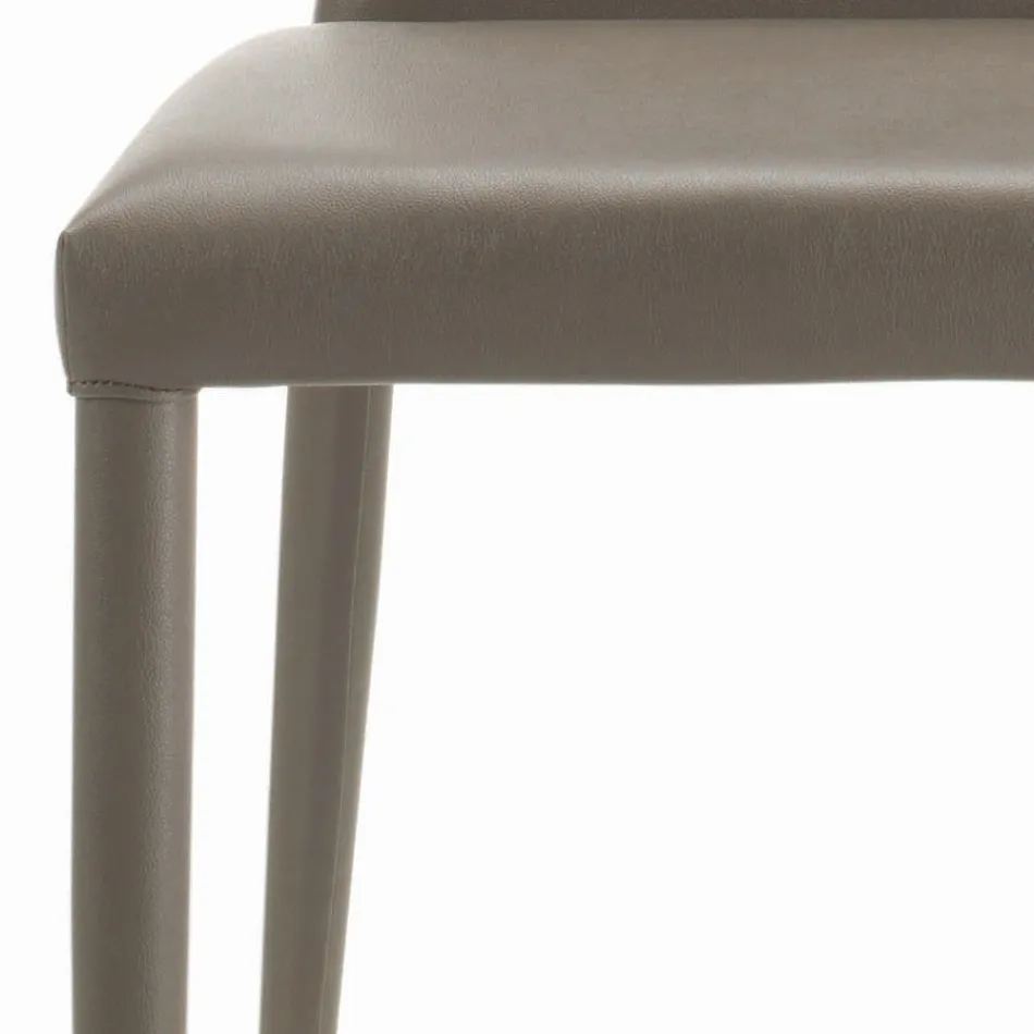 Chaise d'intérieur entièrement rembourrée et rembourrée fabriquée en Italie - Trieste Viadurini