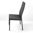 Chaise de salle à manger entièrement rembourrée en tissu Made in Italy - Roslin Viadurini