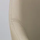 Chaise de salle à manger avec accoudoirs en cuir couleur glace Made in Italy - Lyanne Viadurini