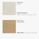 Chaise de salle à manger avec assise en tissu et structure en frêne - Aisha Viadurini