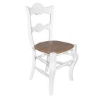 Chaise de salle à manger avec structure en hêtre et assise en frêne Made in Italy - Winnie Viadurini