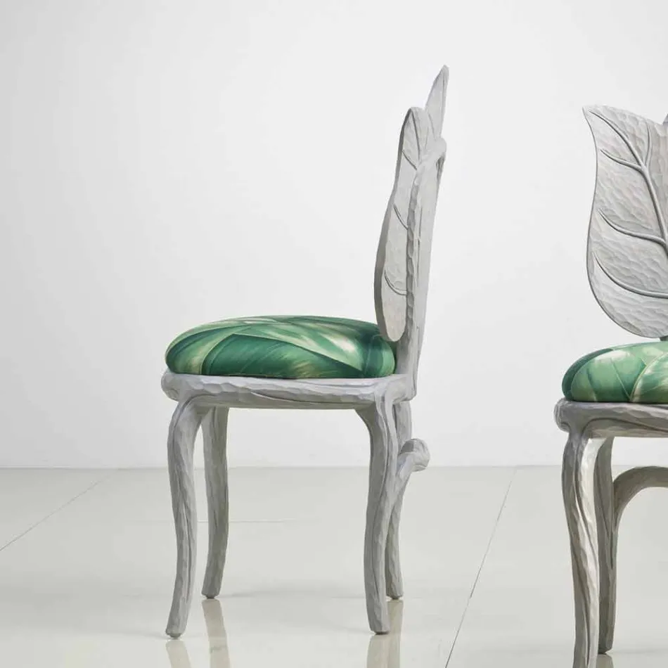 Chaise de design moderne déjeuner rembourré, fabriqué en Italie, Daniel Viadurini