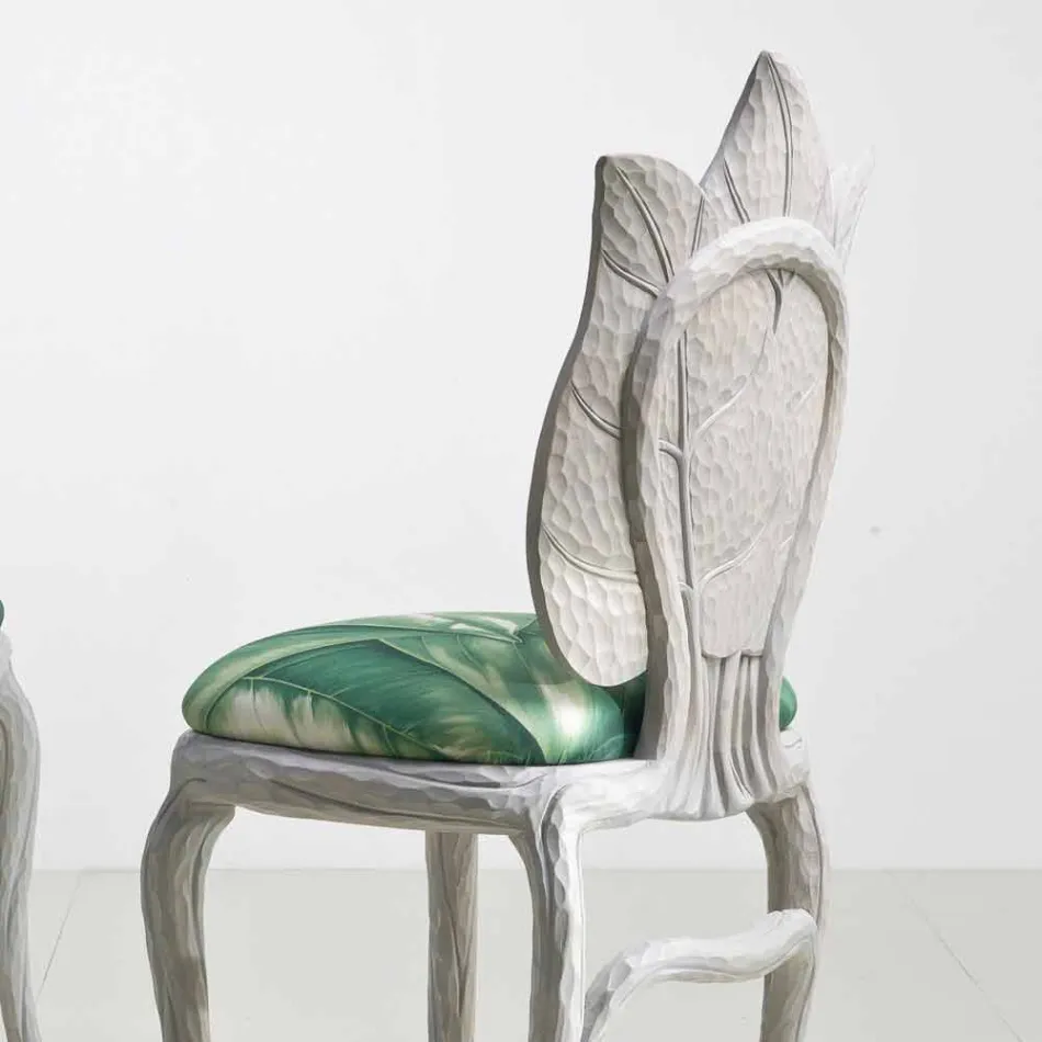 Chaise de design moderne déjeuner rembourré, fabriqué en Italie, Daniel Viadurini