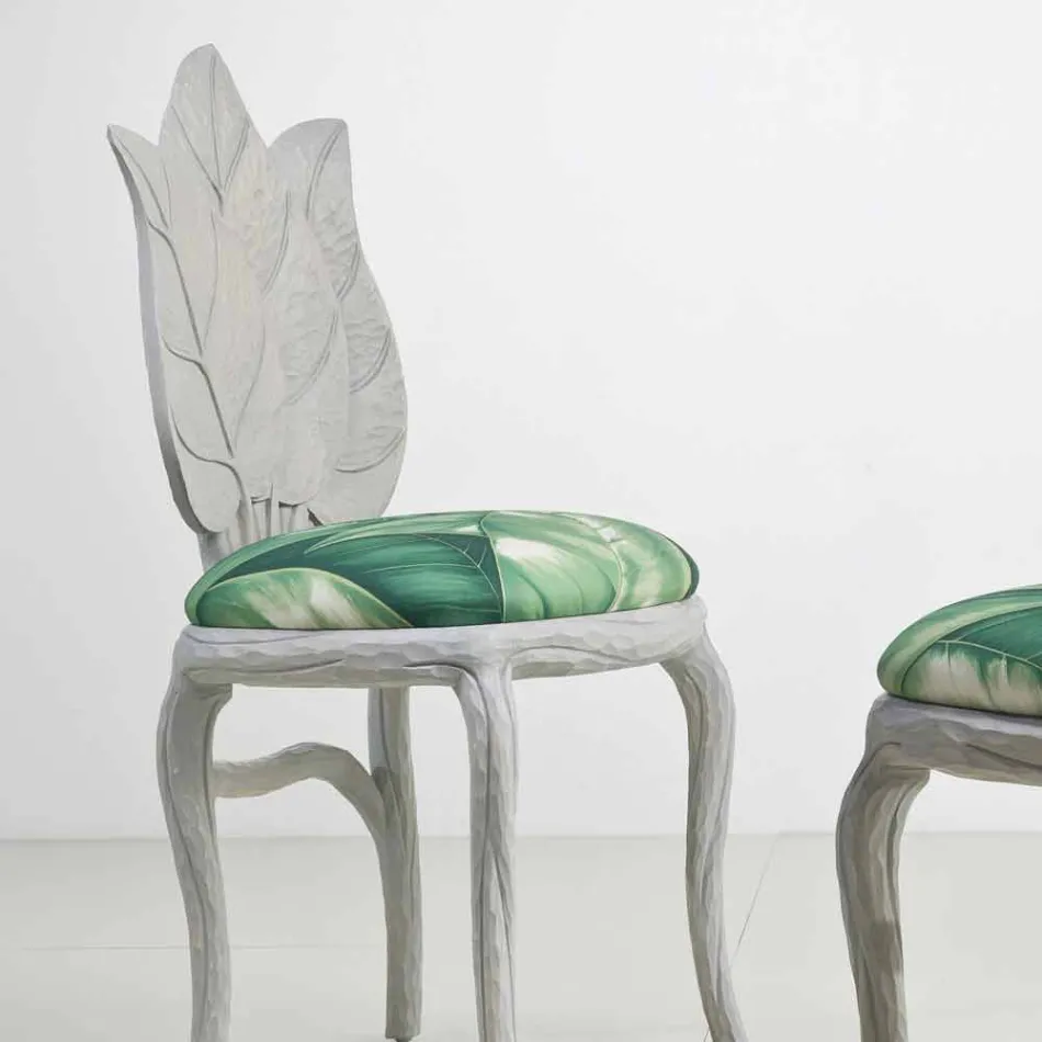 Chaise de design moderne déjeuner rembourré, fabriqué en Italie, Daniel Viadurini