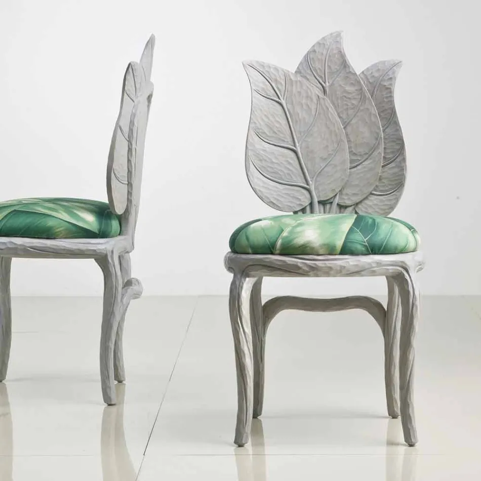 Chaise de design moderne déjeuner rembourré, fabriqué en Italie, Daniel Viadurini