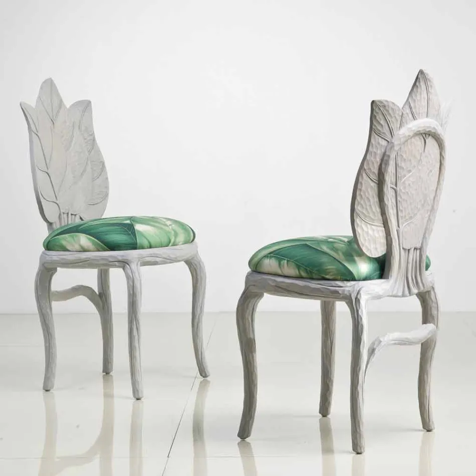 Chaise de design moderne déjeuner rembourré, fabriqué en Italie, Daniel Viadurini