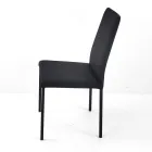 Chaise de salle à manger en tissu avec dossier haut Made in Italy - Orietta Viadurini
