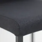 Chaise de salle à manger en tissu avec dossier haut Made in Italy - Orietta Viadurini