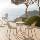 Chaise de salle à manger d'extérieur en plastique empilable 4 pièces - Ibiza par Vondom Viadurini