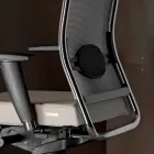 Chaise de bureau ergonomique pivotante avec roulettes et accoudoirs - Gimiglia Viadurini