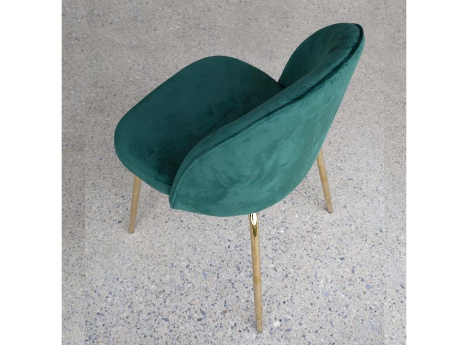 Chaise de salon avec assise et pieds en différentes finitions - Chandra Viadurini