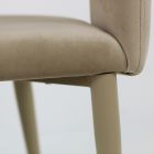 Chaise de salon avec assise en velours finition corde fabriquée en Italie - Savignano Viadurini