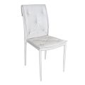 Chaise de salon avec structure et assise en simili cuir Made in Italy - Grogu