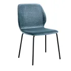 Chaise de salon élégante au design moderne en velours coloré - Scarat Viadurini