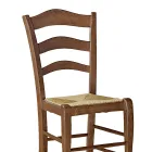 Chaise de salon en hêtre avec assise en paille fabriquée en Italie - Tamara Viadurini