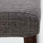 Chaise de salon en bois de frêne teinté et tissu Made in Italy - Aspect Viadurini