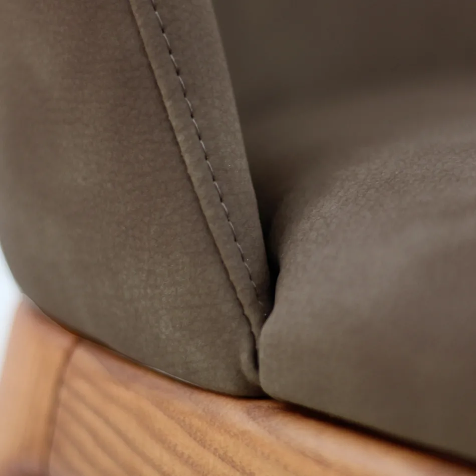 Chaise de salon en bois de frêne teinté Made in Italy - Lyanne Viadurini